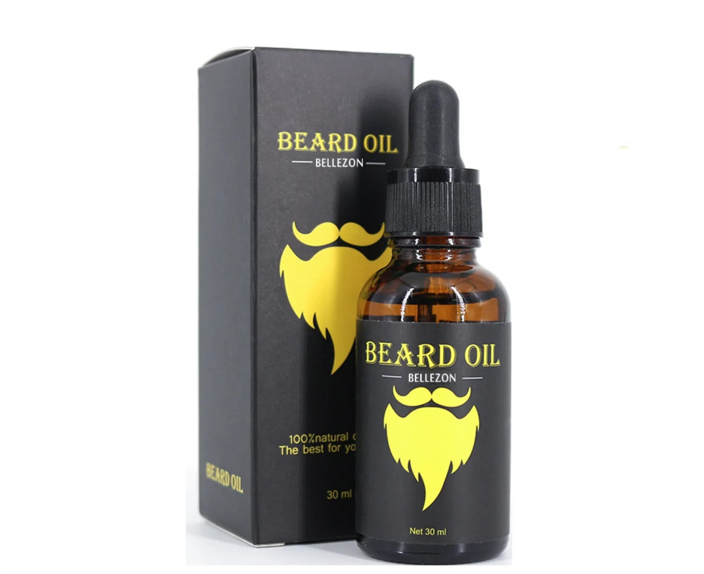 Men Beard Growth Oil Kit Soften Hair Growth Nourishing Enhancer Beard Wax Balm Moustache Oil Leave-In Conditioner Beard Care