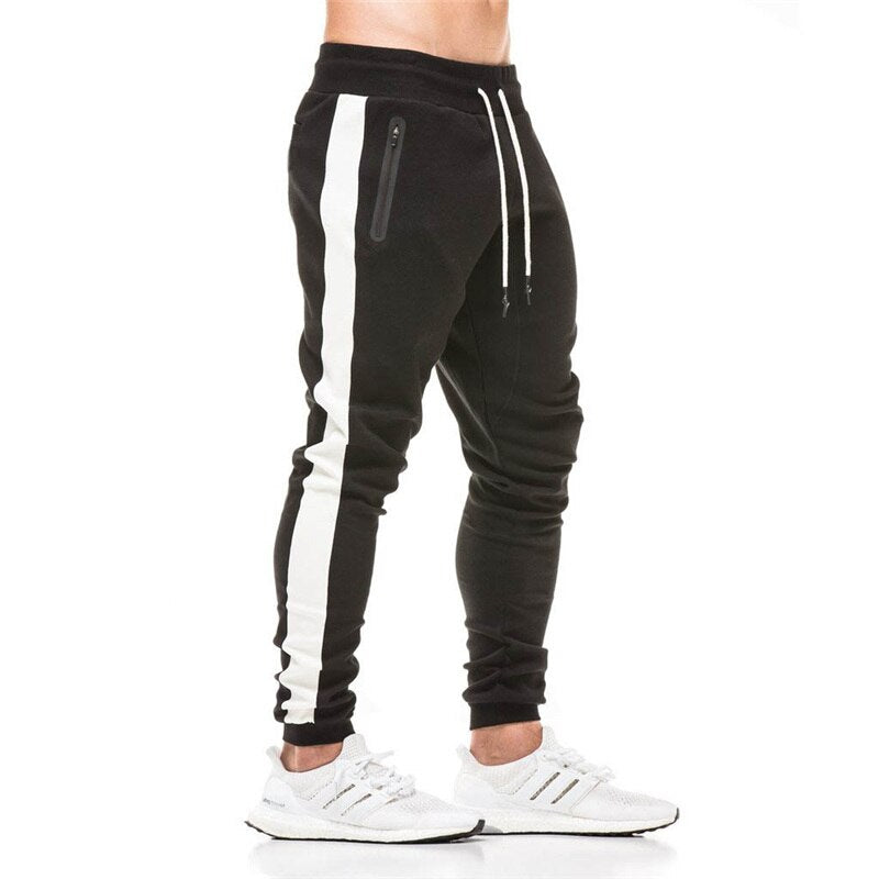 2019 Cotton Men Jogger sportswear Pants Casual Elastic cotton Mens Fitness Workout Pants skinny Sweatpants Trousers Jogger Pants