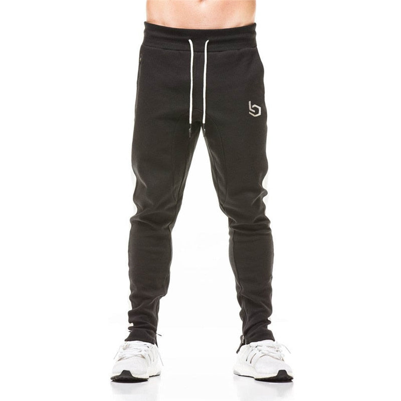 2019 Cotton Men Jogger sportswear Pants Casual Elastic cotton Mens Fitness Workout Pants skinny Sweatpants Trousers Jogger Pants