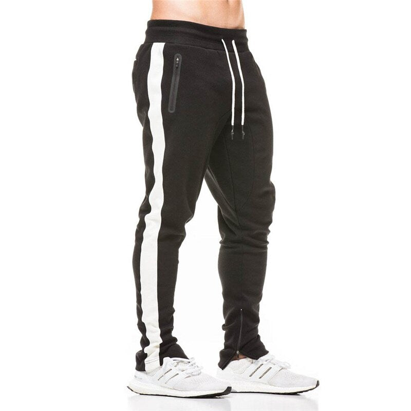 2019 Cotton Men Jogger sportswear Pants Casual Elastic cotton Mens Fitness Workout Pants skinny Sweatpants Trousers Jogger Pants