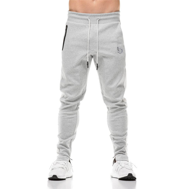 2019 Cotton Men Jogger sportswear Pants Casual Elastic cotton Mens Fitness Workout Pants skinny Sweatpants Trousers Jogger Pants