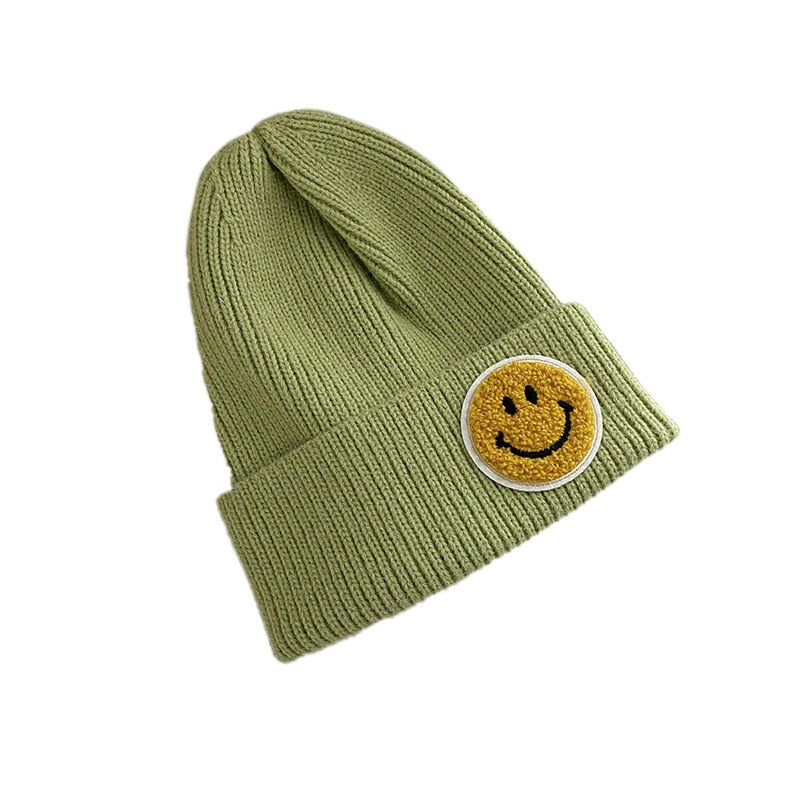 Smiley Face Warm Knitted Hat for Men And Women