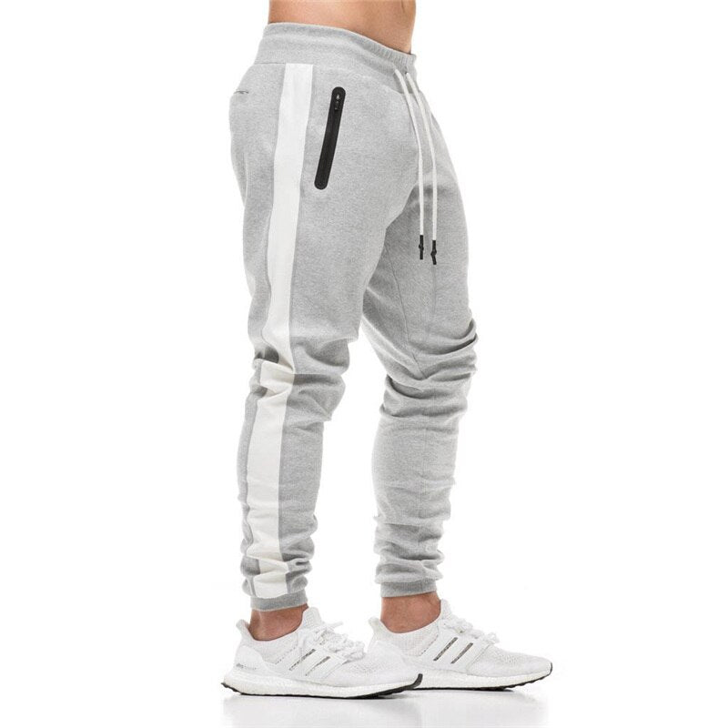 2019 Cotton Men Jogger sportswear Pants Casual Elastic cotton Mens Fitness Workout Pants skinny Sweatpants Trousers Jogger Pants